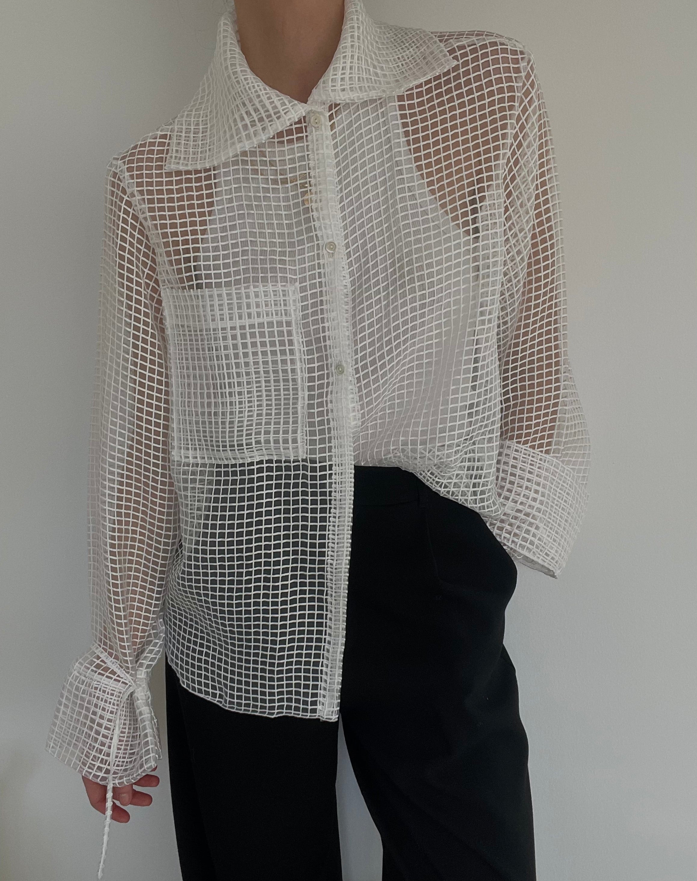 CLOUD - camicia in organza sheer