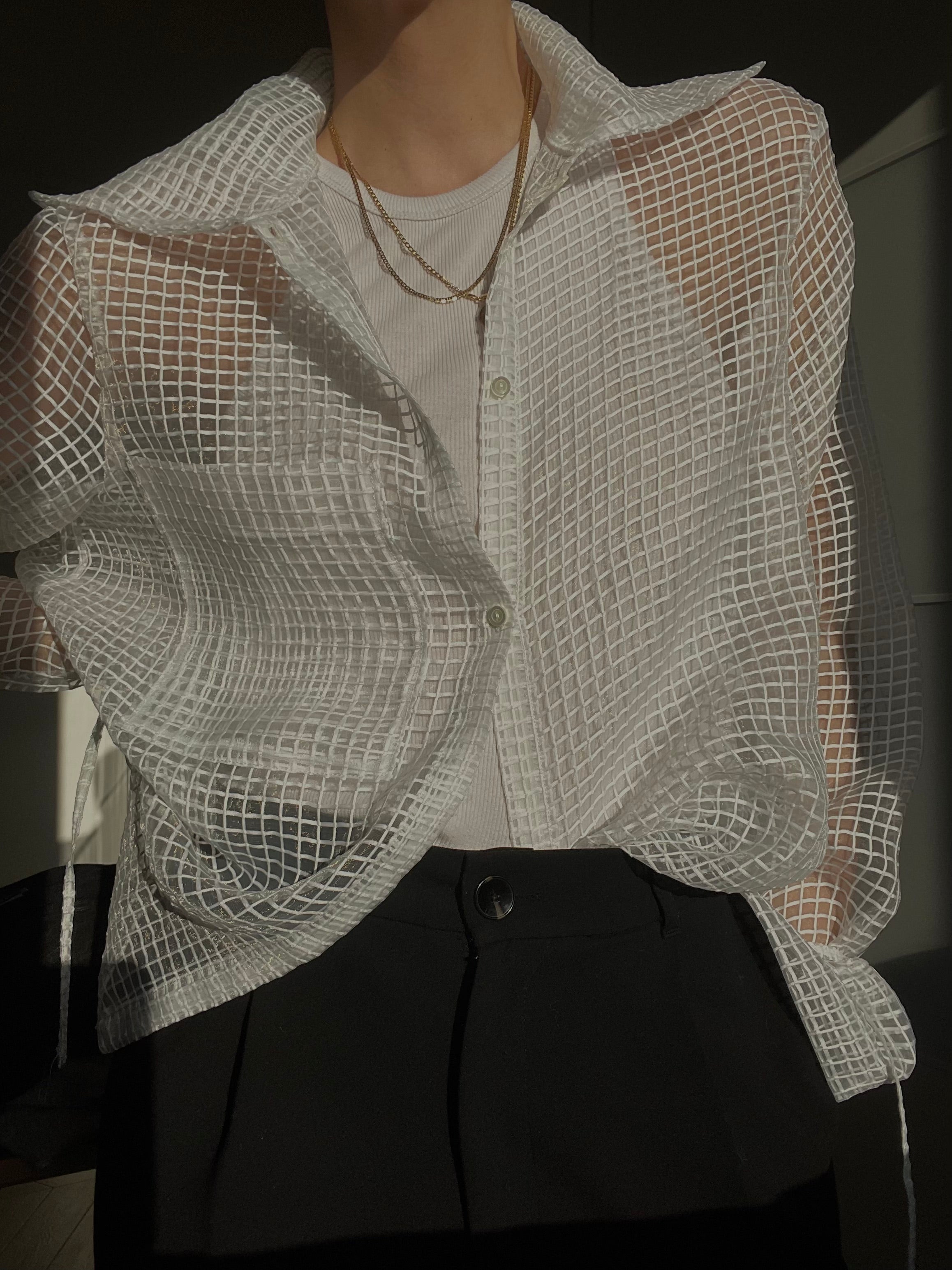 CLOUD - camicia in organza sheer