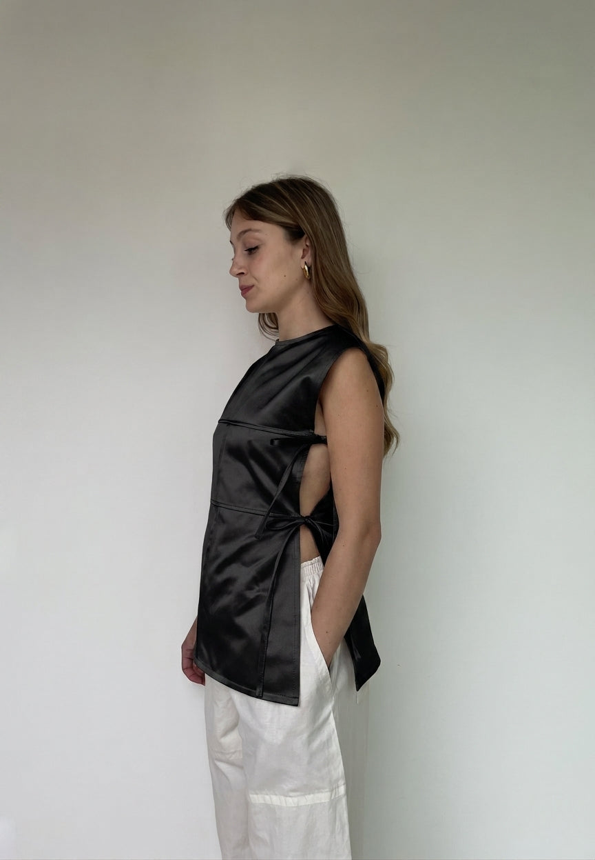 LISSA VEST - top con laccetti
