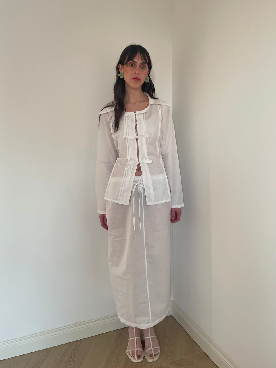 LISSA SHIRT - camicia avvitata con pieghe cucite