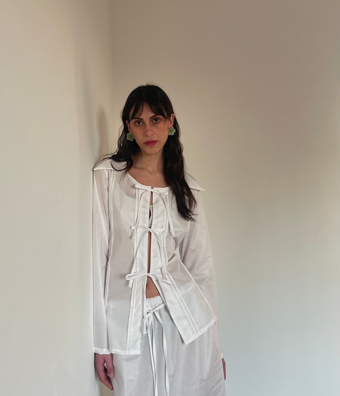 LISSA SHIRT - camicia avvitata con pieghe cucite