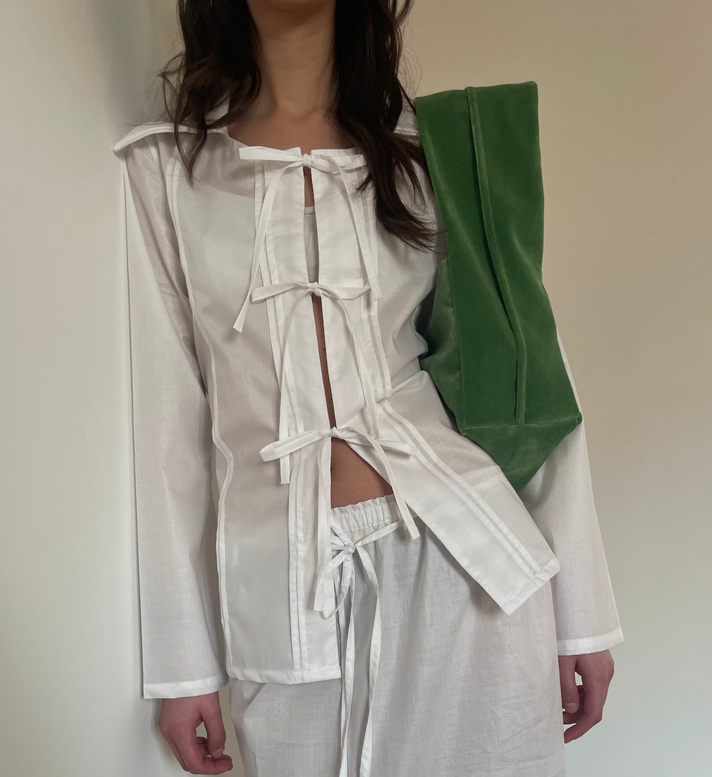 LISSA SHIRT - camicia avvitata con pieghe cucite